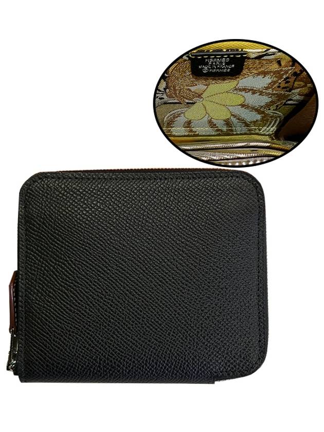 Appsong Silkin Zipper Compact Medium Wallet Black