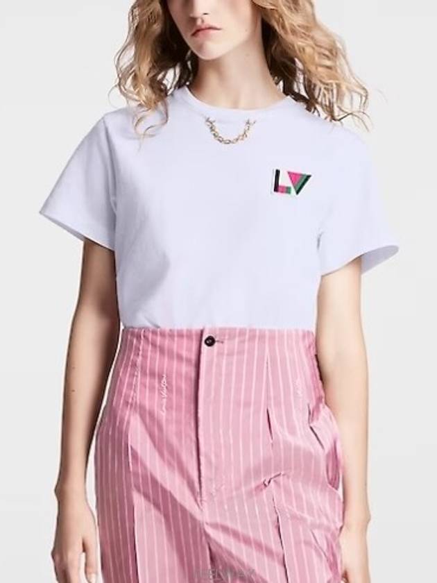 1AFOXX NEW LV Patch T Shirt Short Sleeve