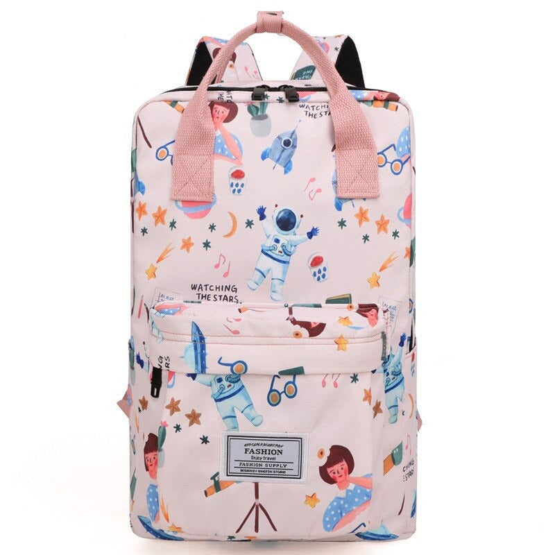 Oxford Fashion School Backpack For Girls