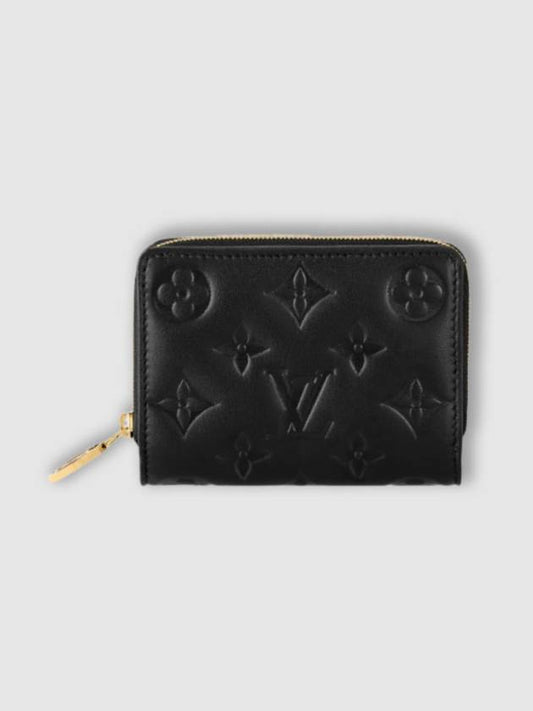 Women's Lou Monogram Lambskin Coin Purse Black