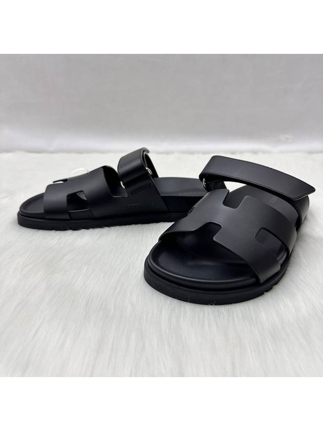 24 years women s chypre slippers leather sandals black