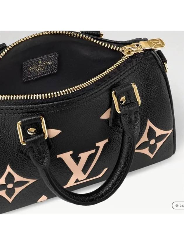 Women's Nano Speedy Monogram Cross Bag Black