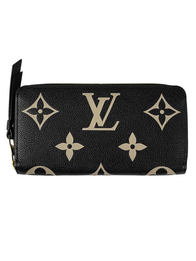 Women's Clemence Monogram Long Wallet Black