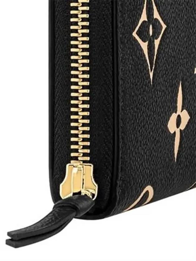 Women's Clemence Monogram Long Wallet Black