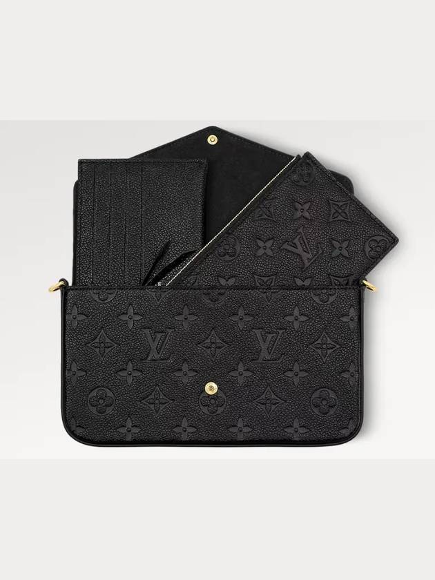 Bag Mini Chain Wallet Cross Pochette Felicie Monogram Empreinte Black M82477