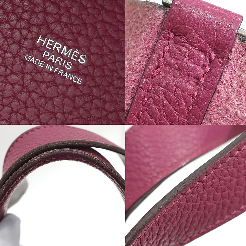 Hermes Handbag Picotin Lock Picotin Lock PM 18 Tosca/SV G   Clemence  O  2011 Manufactured  Women Key/Cadena Bag Preservation 【 】 Neck Quality Wood