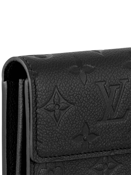 Women's Sarah Wallet Monogram Long Wallet Black M82638