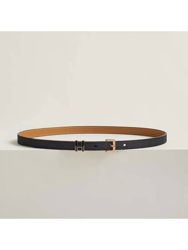 Women's Pop H 15 Leather Belt Black