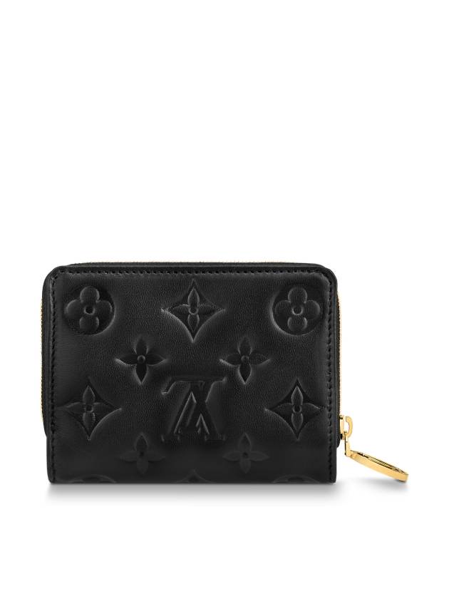 Women's Lou Monogram Lambskin Coin Purse Black