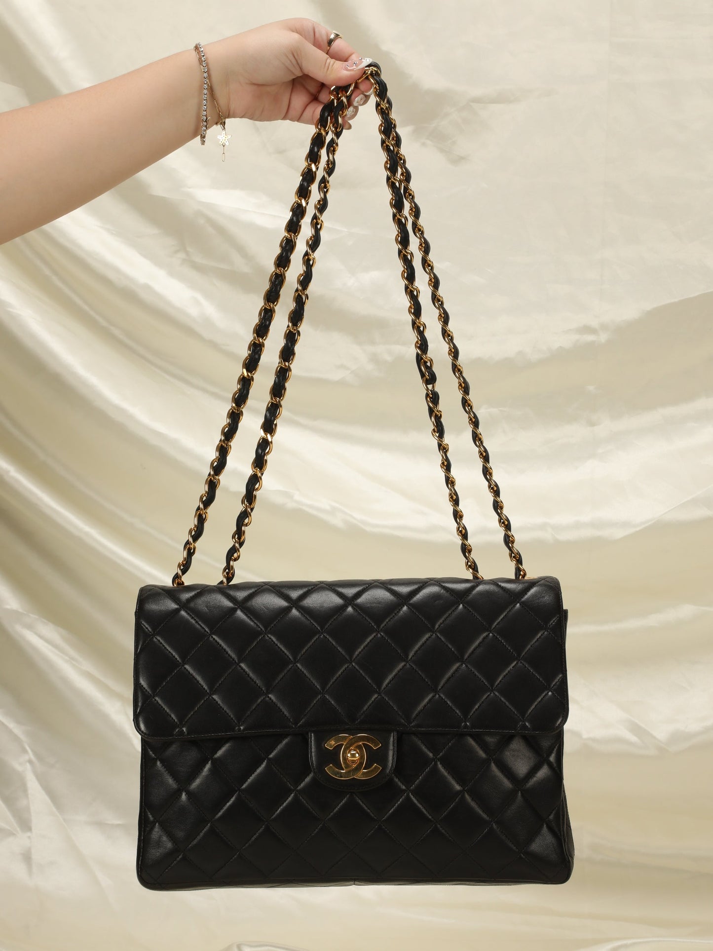 Chanel Lambskin Jumbo Single Flap Bag