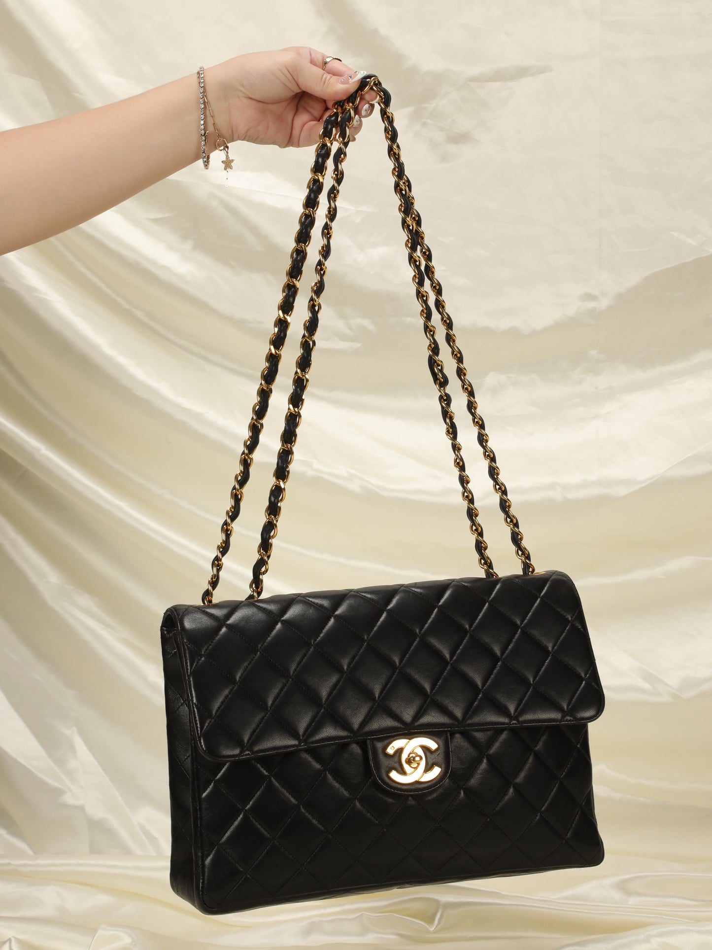 Chanel Lambskin Jumbo Single Flap Bag