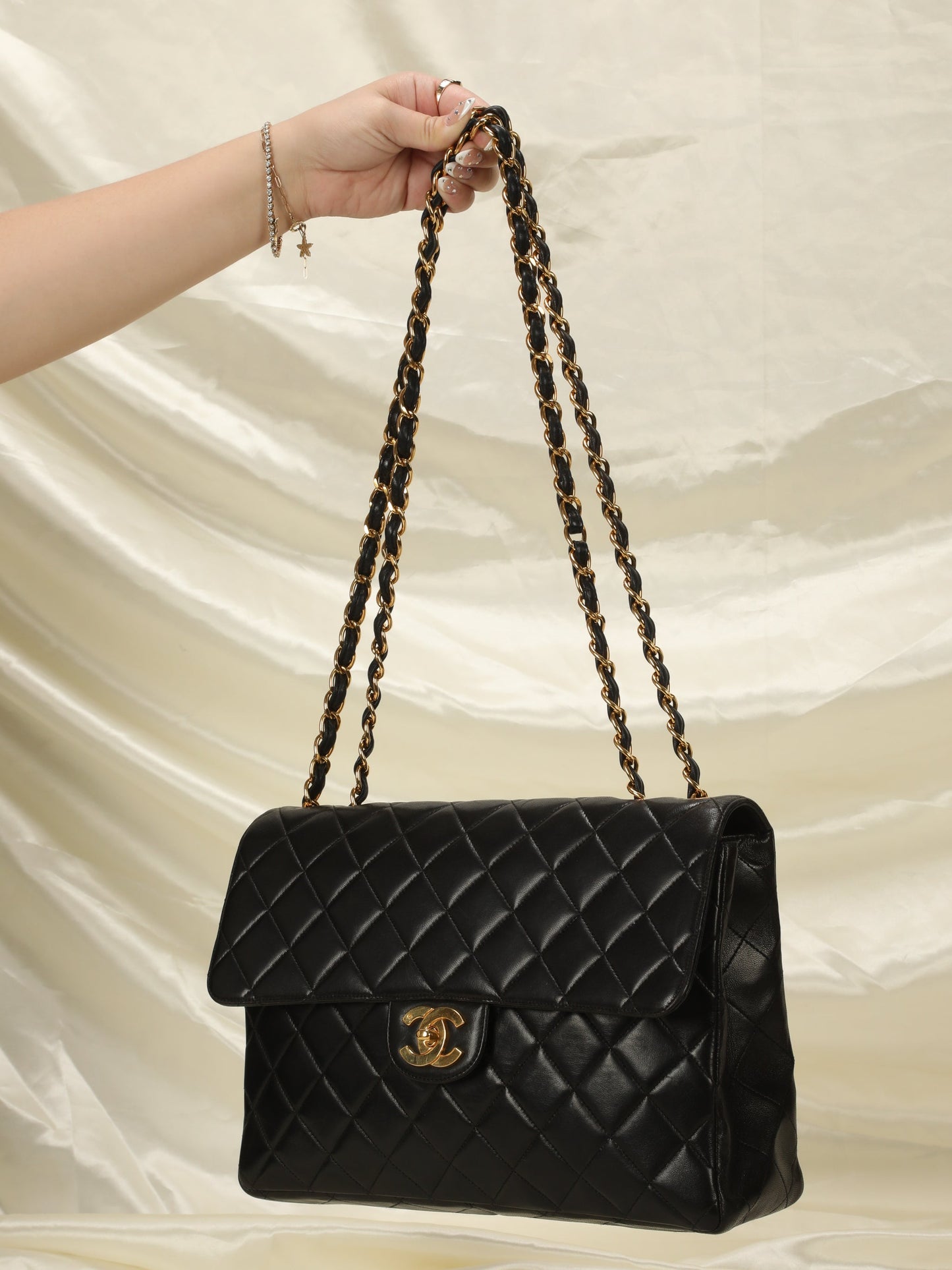 Chanel Lambskin Jumbo Single Flap Bag