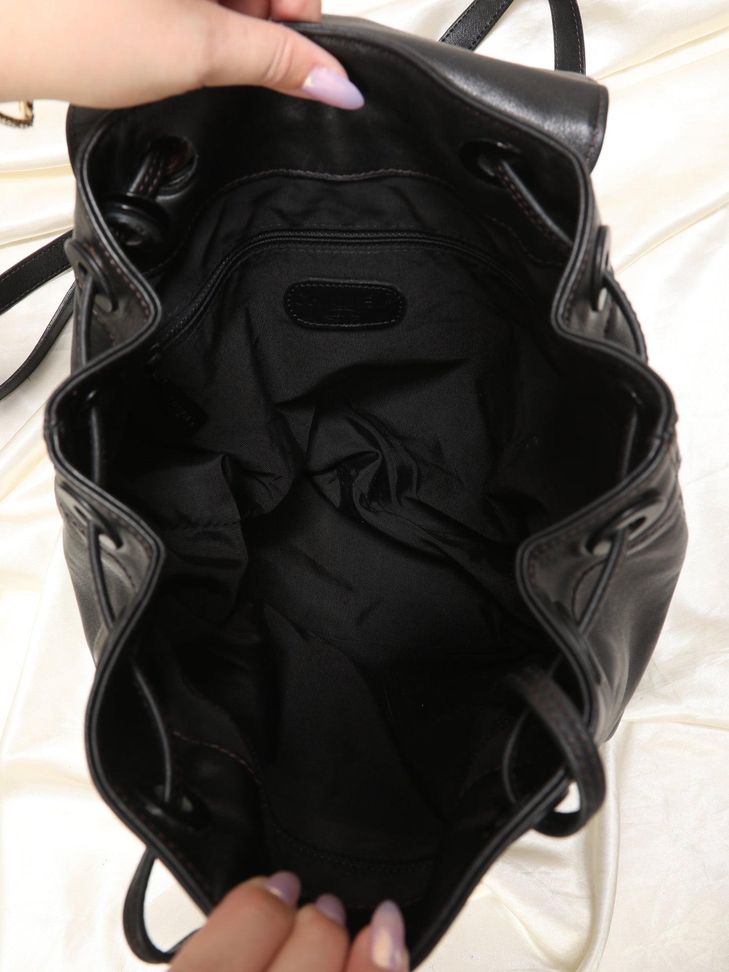 Rare Chanel Lambskin Turnlock Backpack