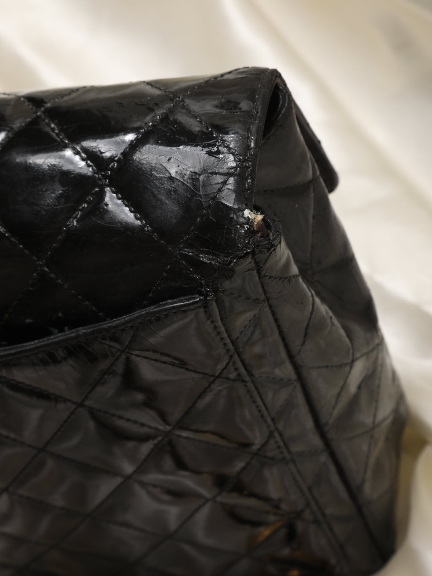 Rare Chanel Patent Turnlock Backpack