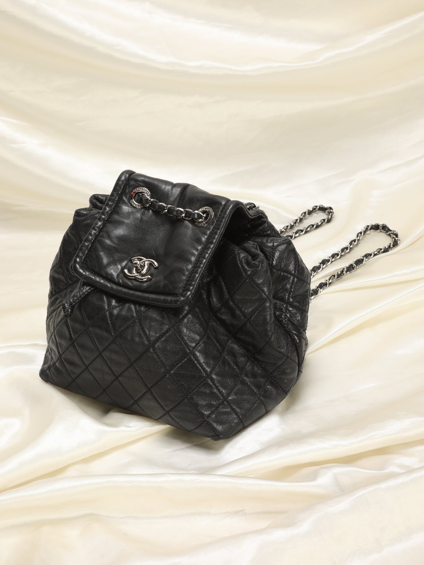 Chanel Calfskin Chain Backpack