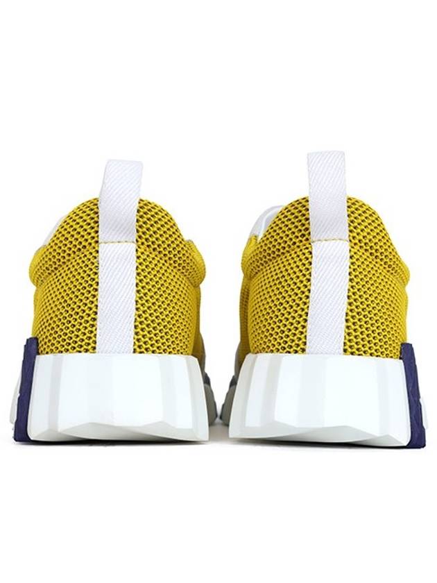 Yellow Navy Mesh Bouncing Sneakers