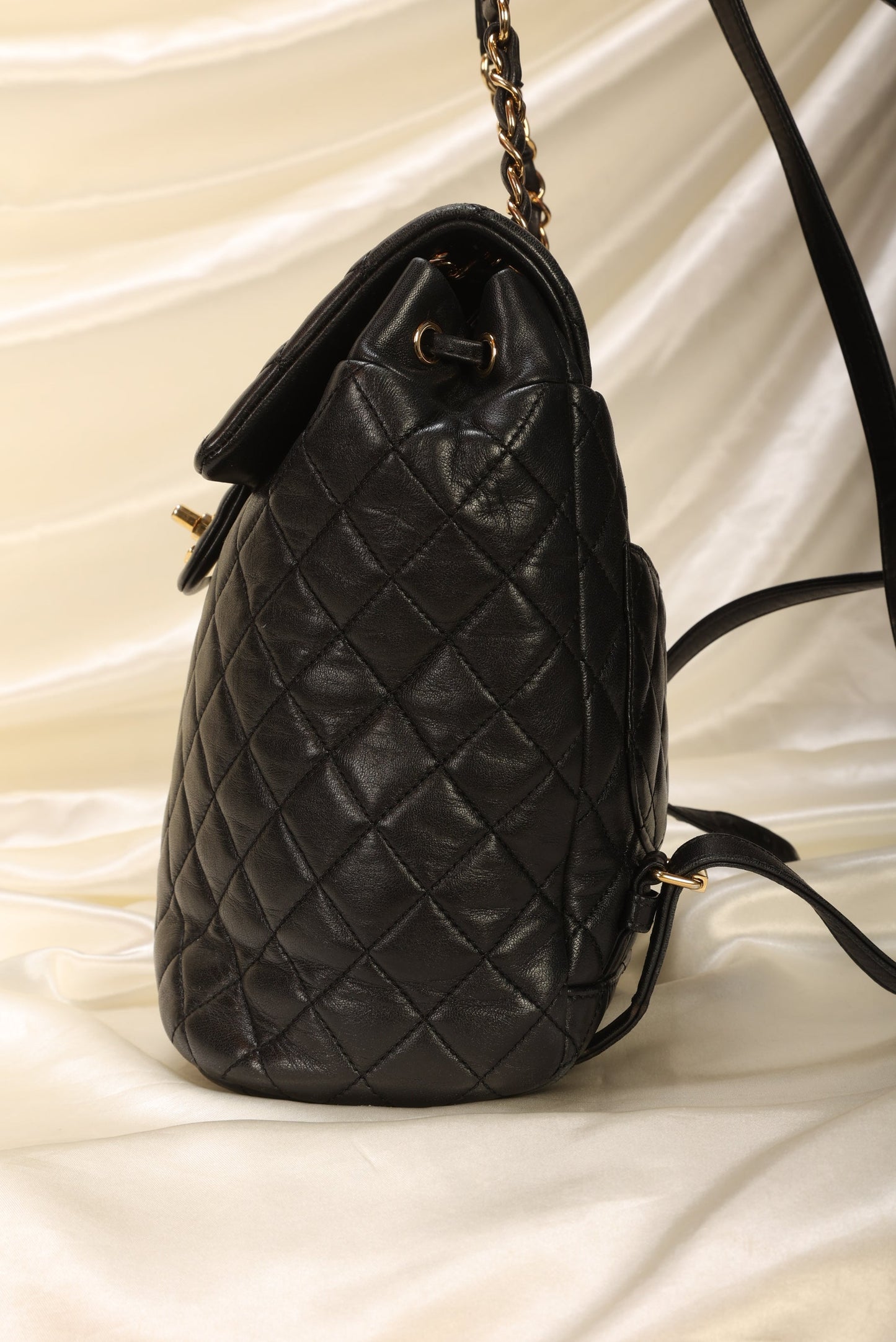 Rare Chanel Lambskin Turnlock Backpack