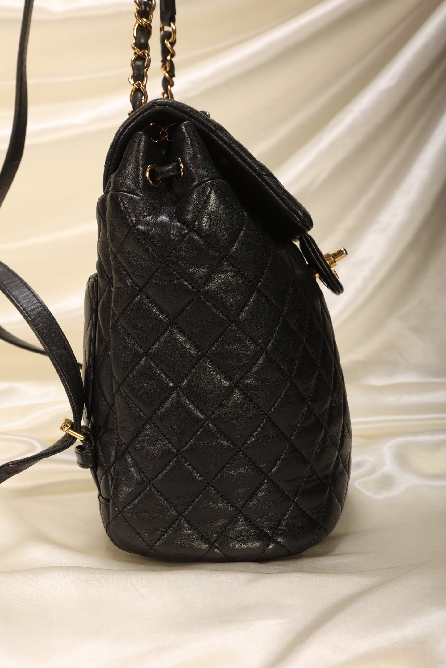 Rare Chanel Lambskin Turnlock Backpack