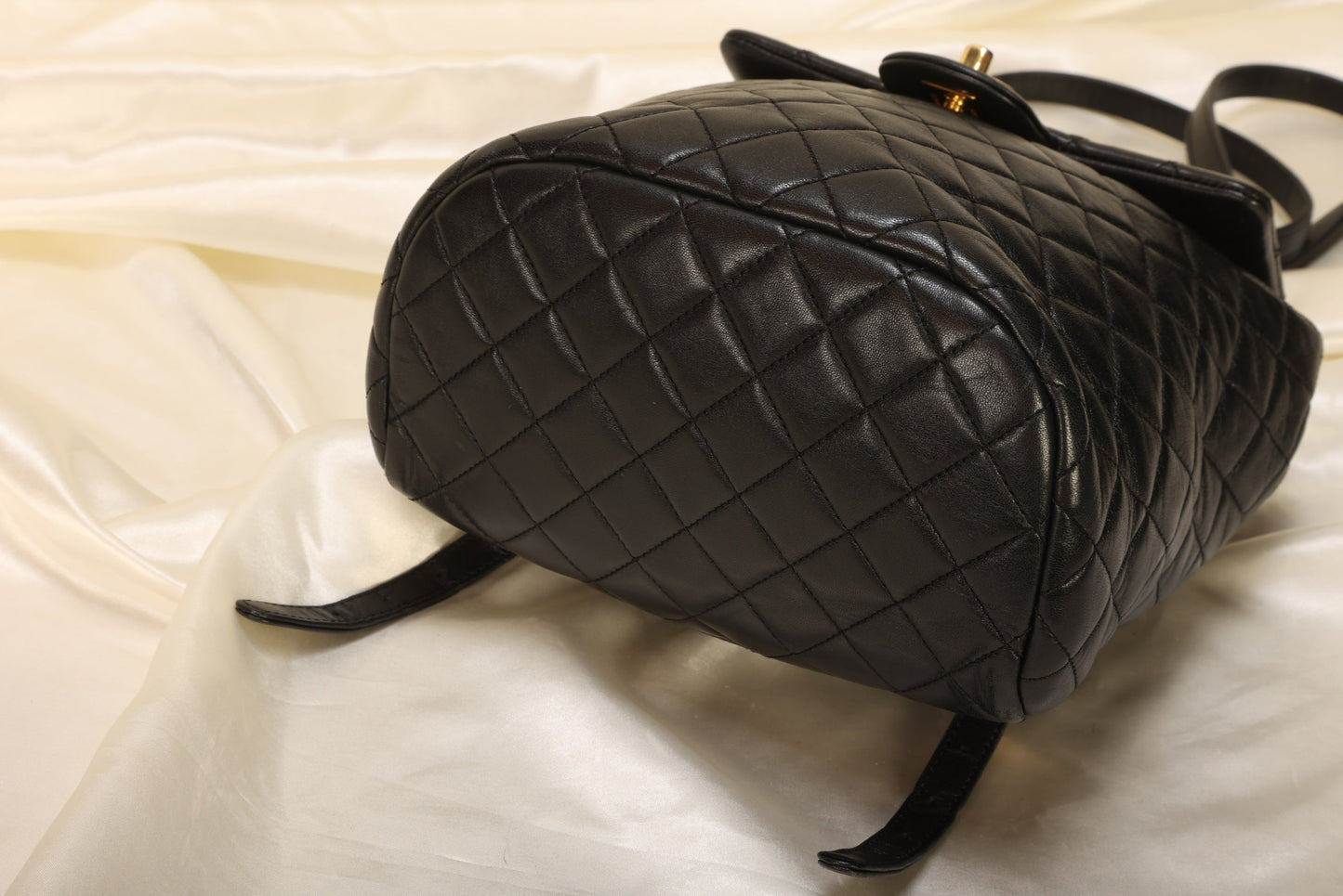 Rare Chanel Lambskin Turnlock Backpack