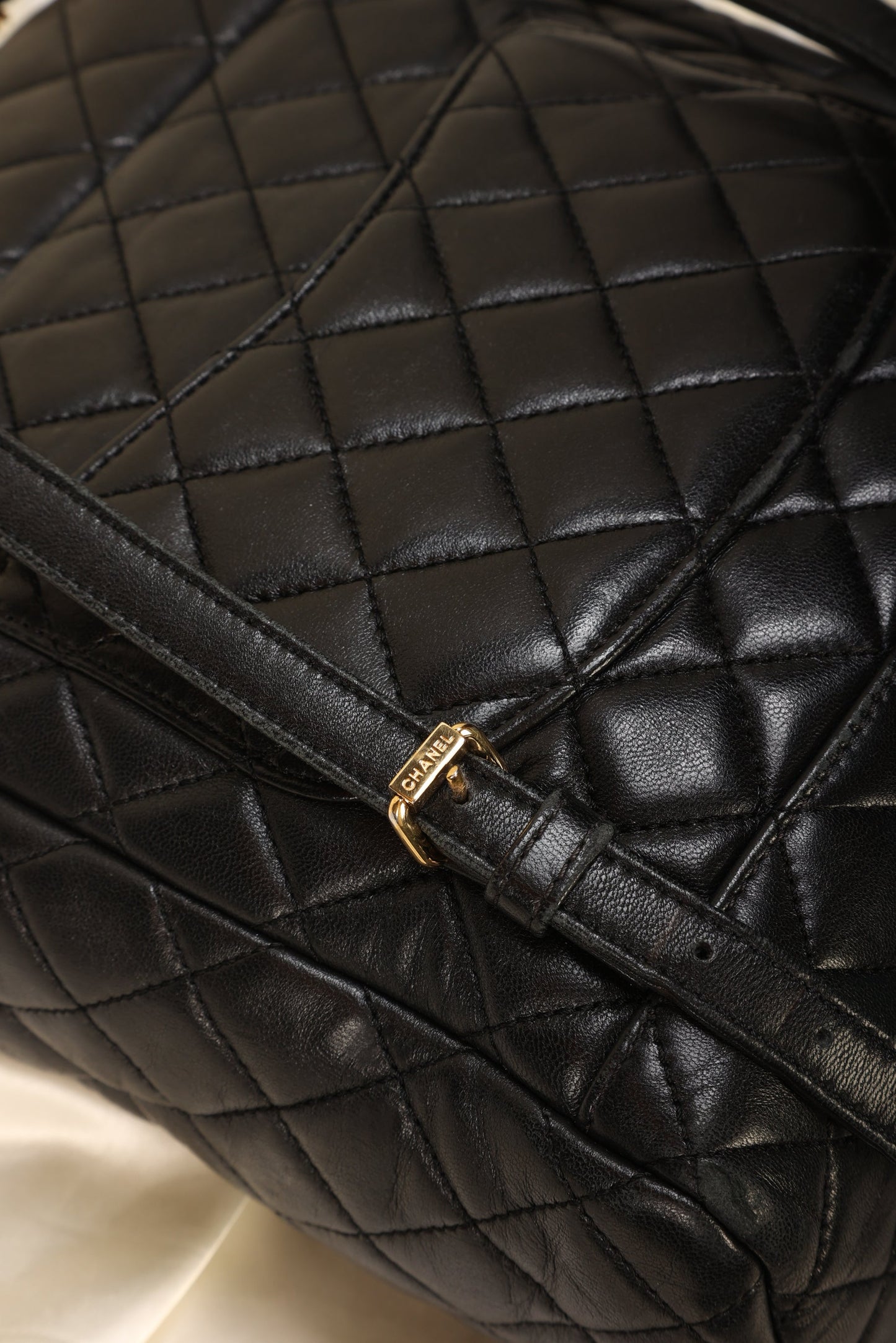 Rare Chanel Lambskin Turnlock Backpack