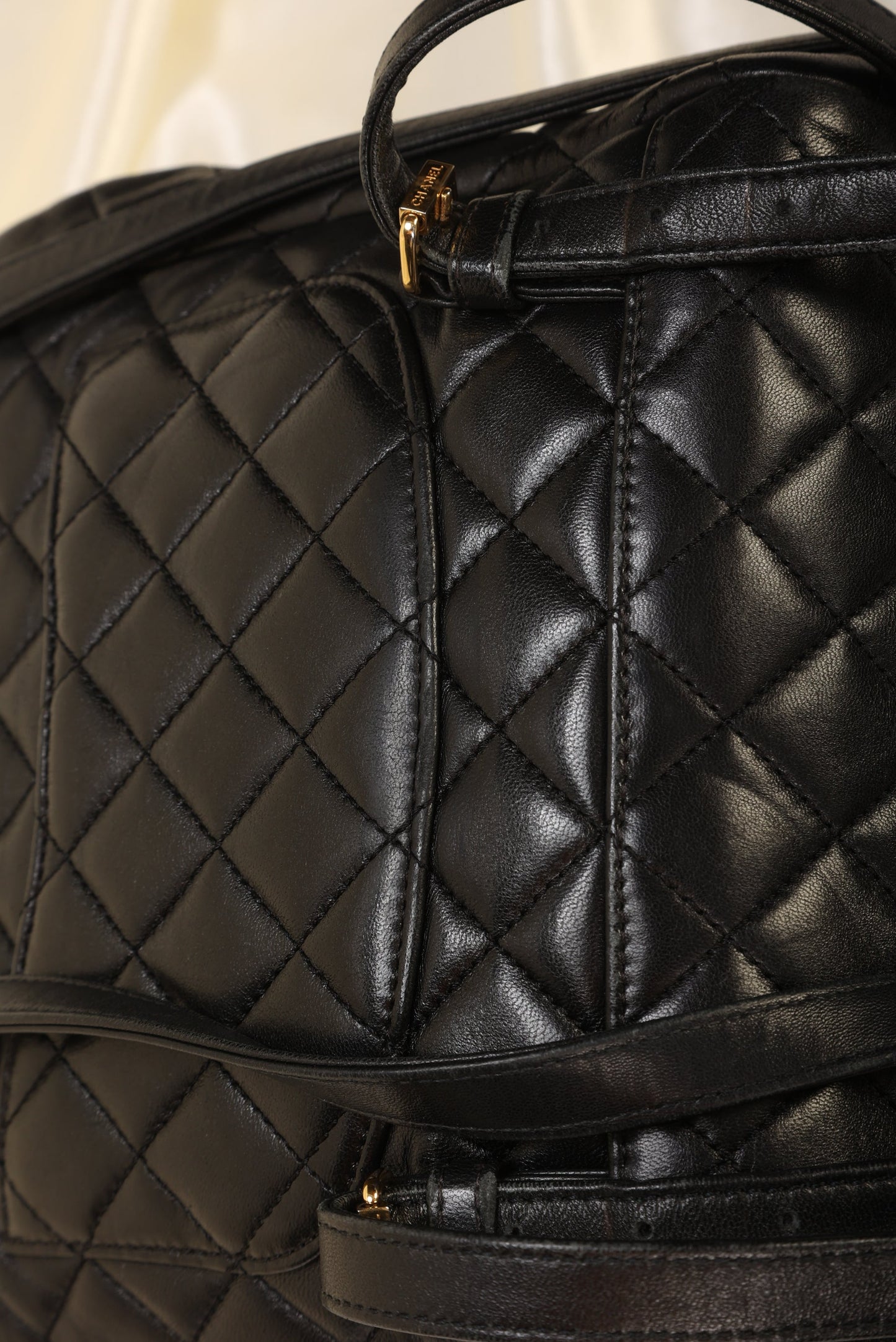 Rare Chanel Lambskin Turnlock Backpack