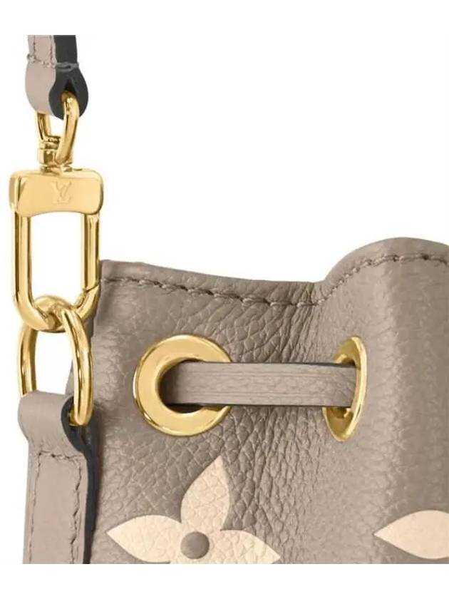 Women's Nano Noe Monogram Bucket Bag Beige