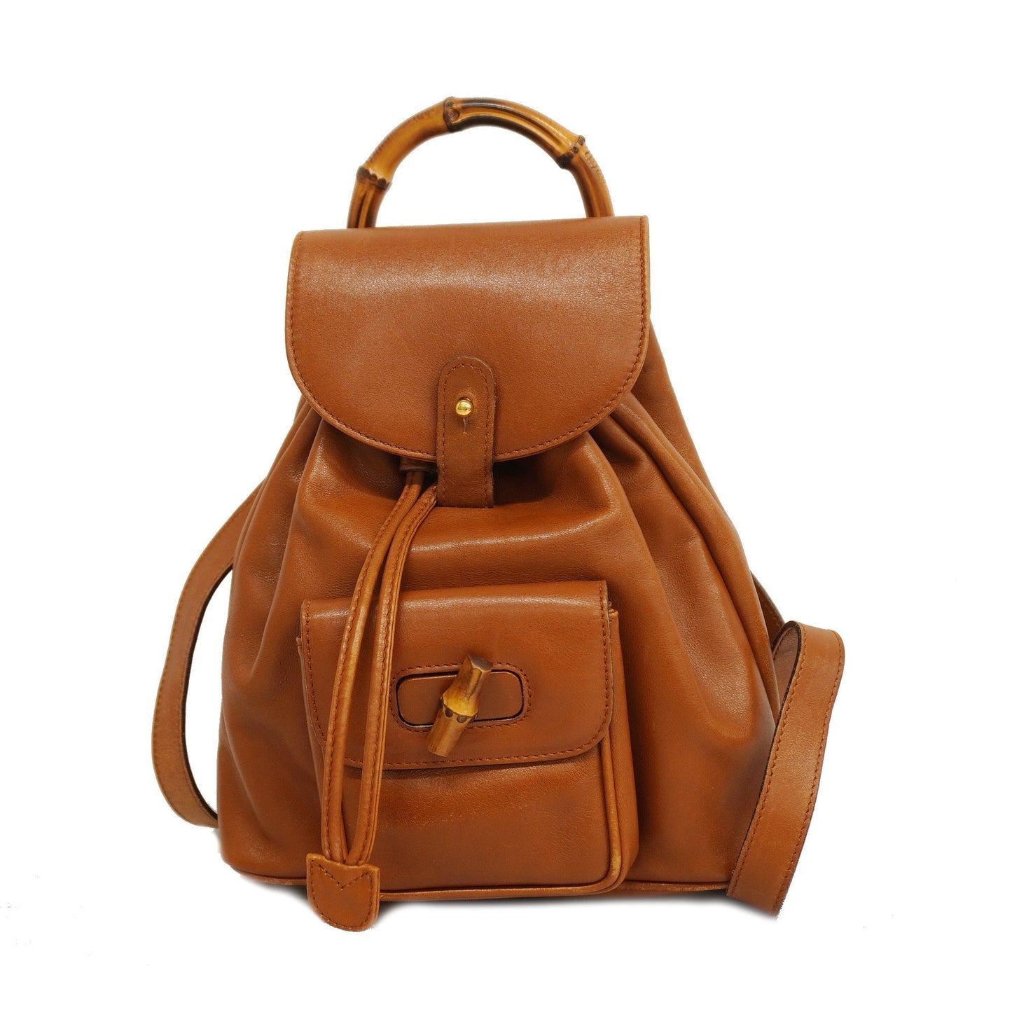 Gucci  Bamboo Rucksack 003 1705 0030 Women's Leather Backpack Brown