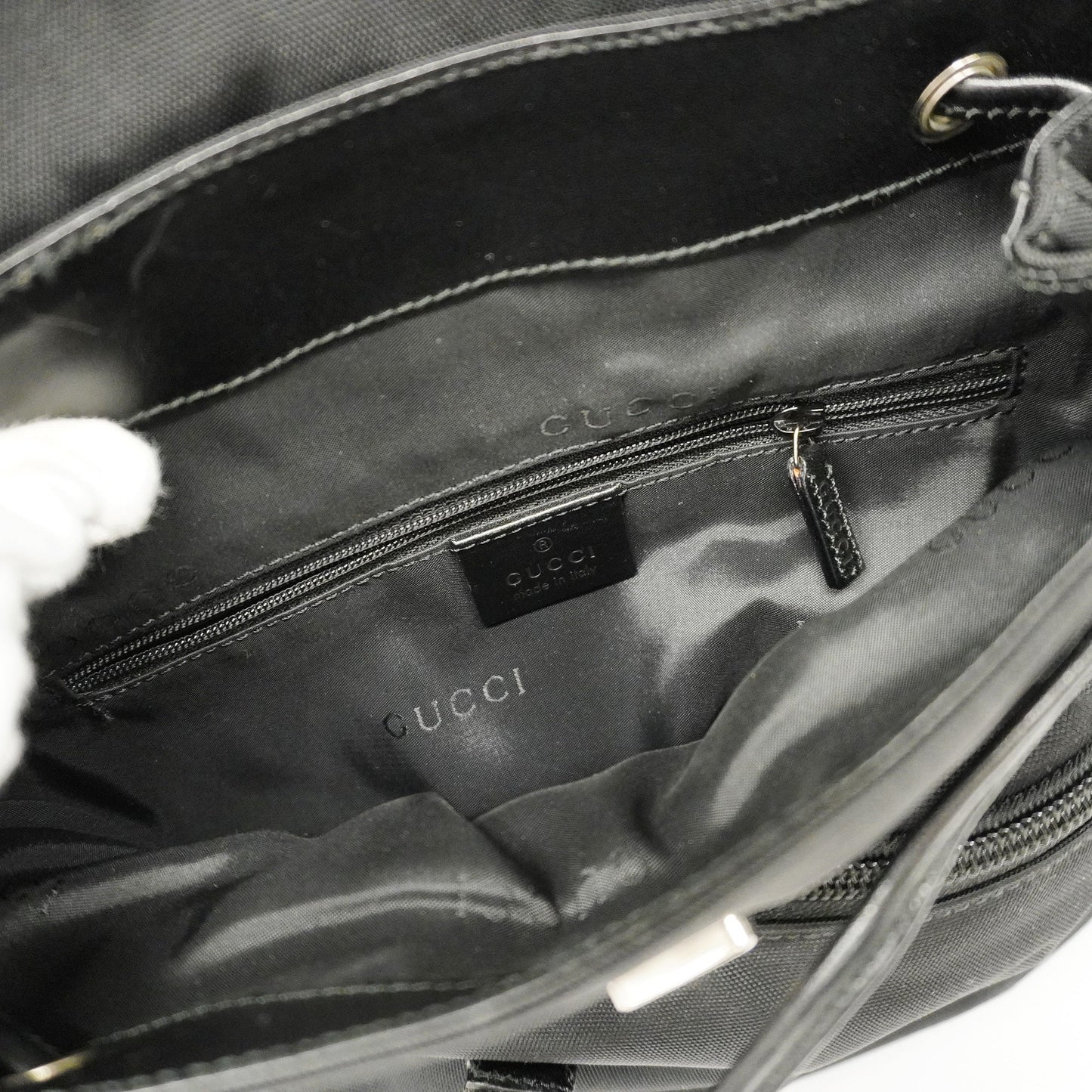 GUCCI  Rucksack 003 0242 Women's Nylon Canvas Backpack Black