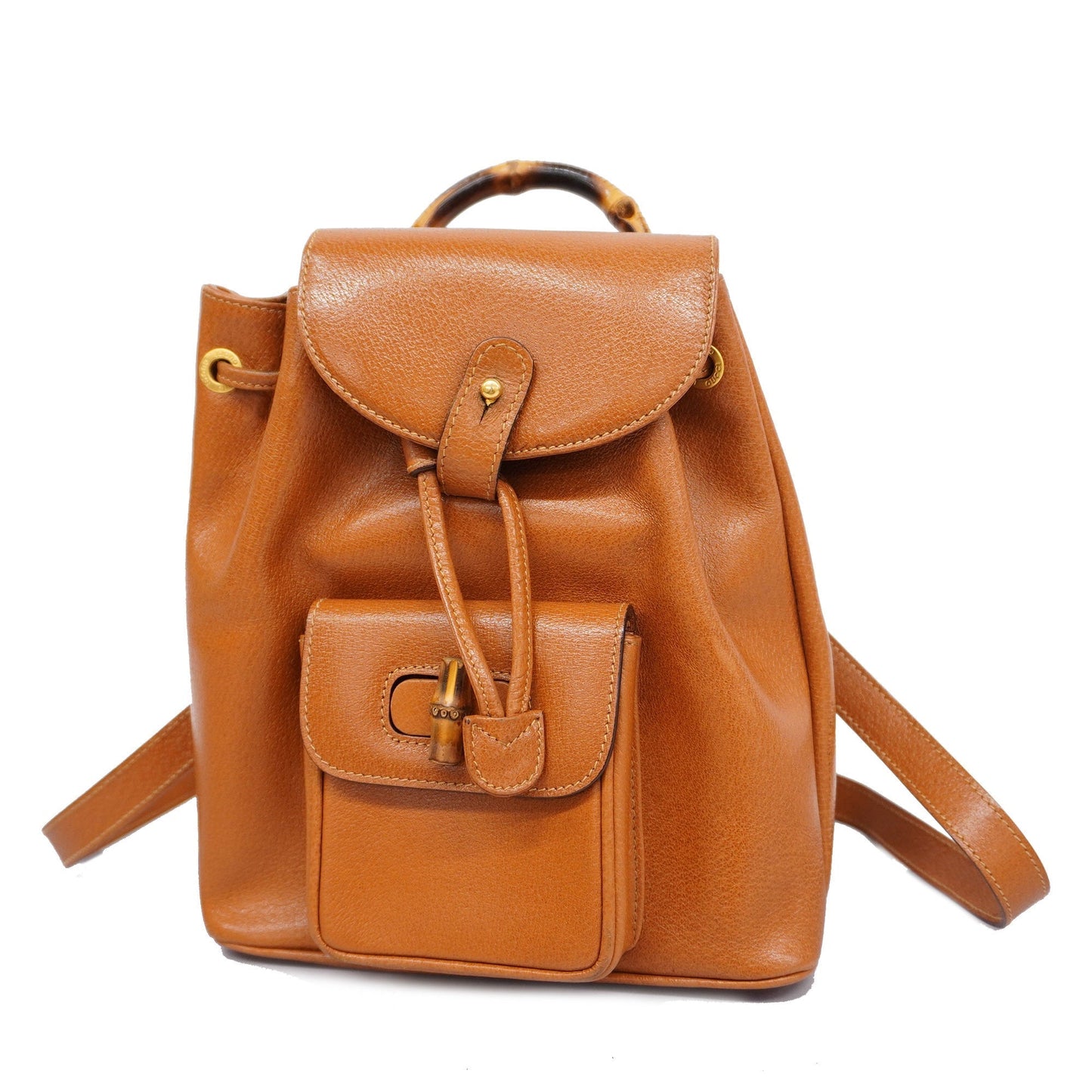 GUCCI  Bamboo Rucksack 003 1705 0030 Women's Leather Backpack Brown