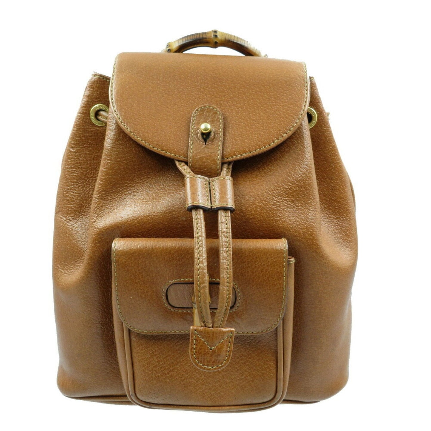 Gucci Bamboo Leather Brown 03 2265 0030 Mini Rucksack Backpack Bag 0045 GUCCI