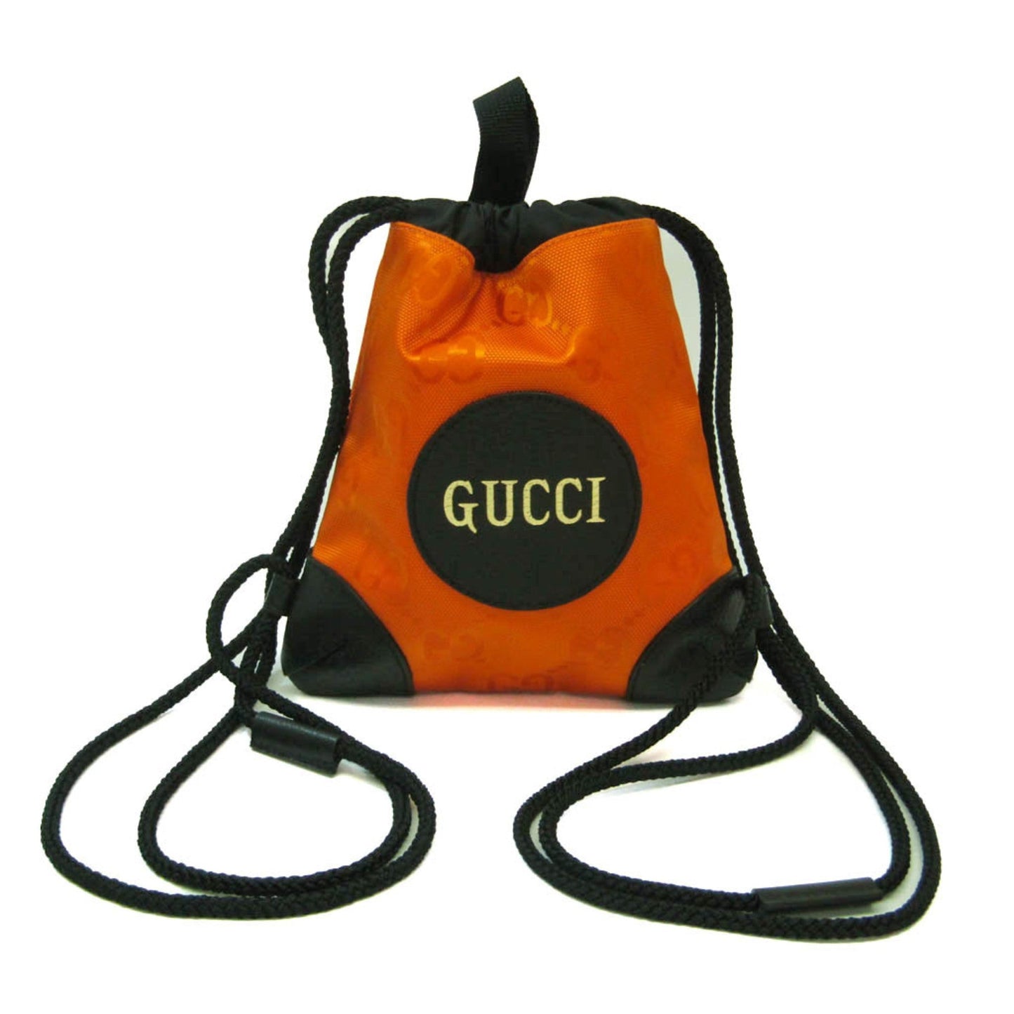 GUCCI Off The Grit 643887 Men,Women Nylon Backpack Black,Orange