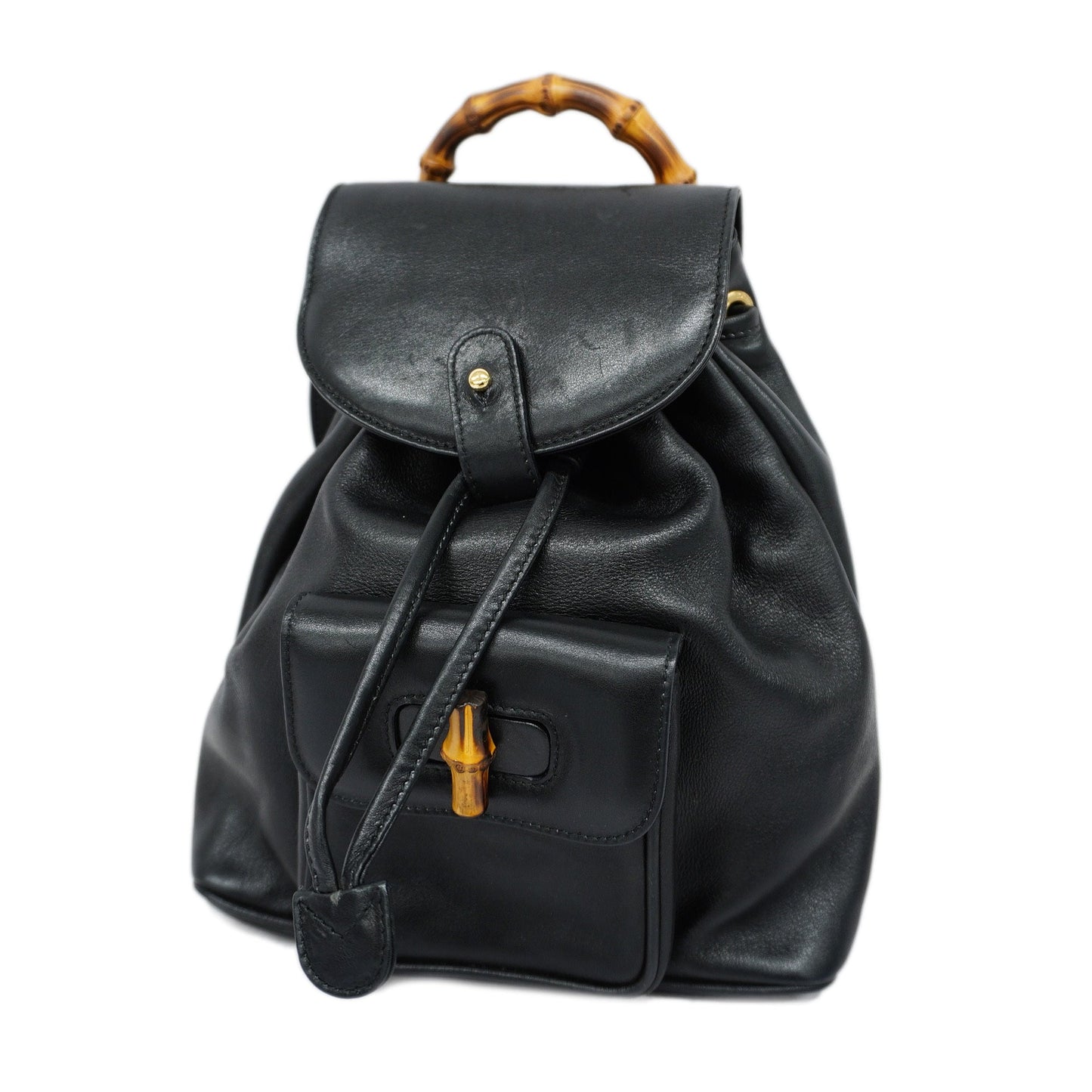 GUCCI  Bamboo Rucksack 003 2058 0030 Women's Leather Backpack Black