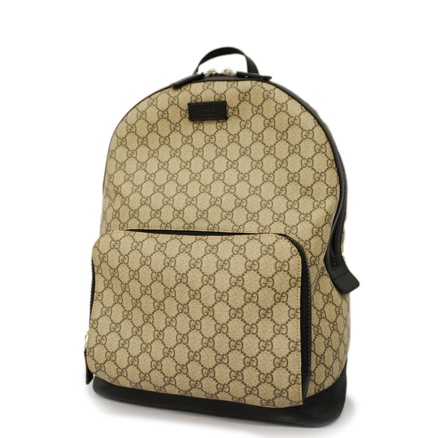 GUCCI  Rucksack 406370 Unisex Leather,GG Supreme Backpack Beige,Black