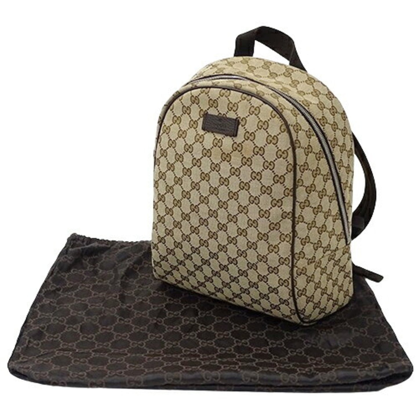 GUCCI bag ladies men's backpack GG canvas brown beige 449906