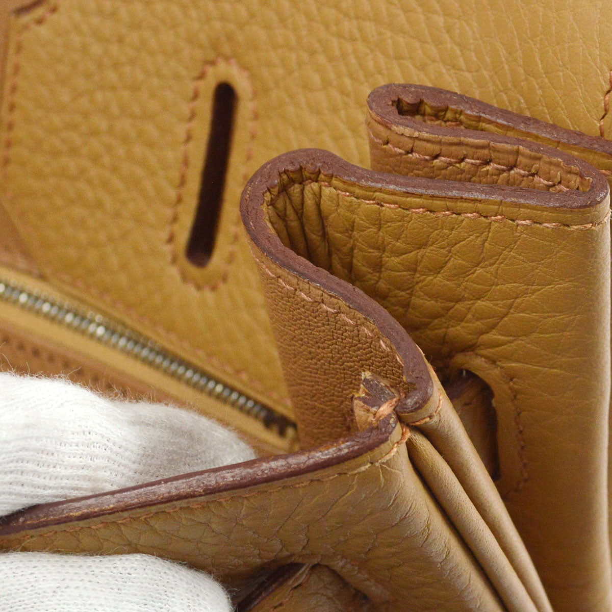 HERMES 2003 BIRKIN 35 Tabac camel Clemence