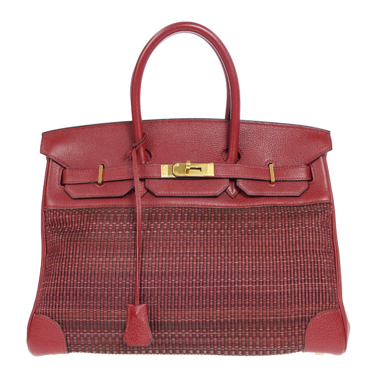 HERMES 2002 Birkin 35 Crinoline Rouge