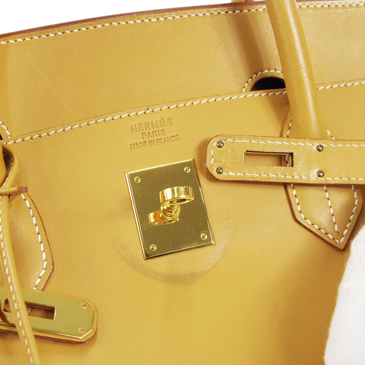 HERMES 1999 BIRKIN 40 Natural Vache