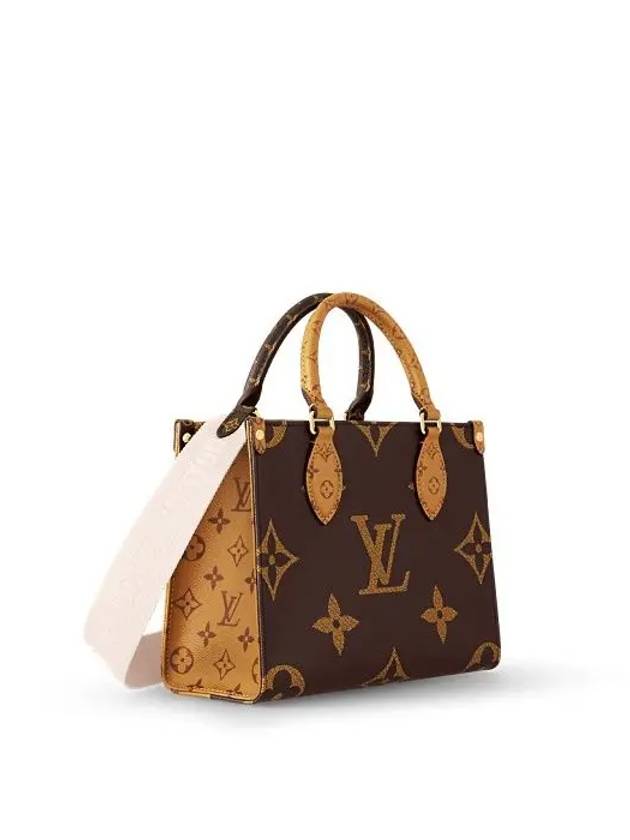 Women's On the Go PM Monogram Tote Bag Brown