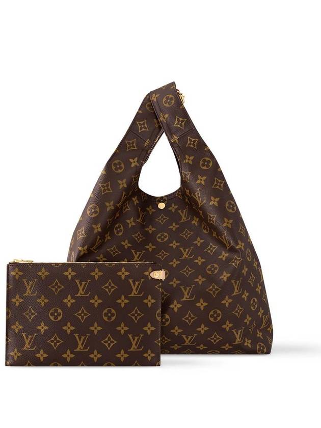 Atlantis GM Monogram Canvas Tote Bag Brown