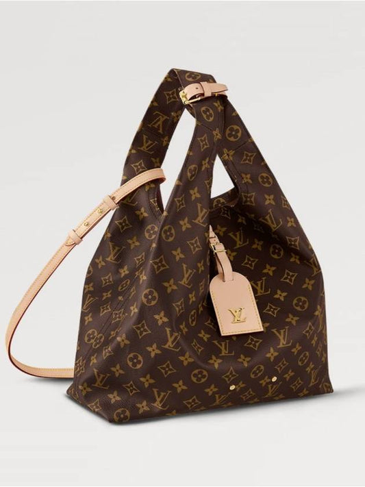 Atlantis GM Monogram Canvas Tote Bag Brown