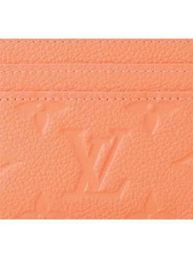 Women's LV Charm Card Holder Monogram Empreinte Abricot M83586