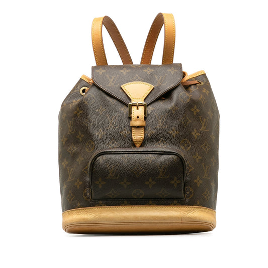 Brown Louis Vuitton Monogram Montsouris MM Backpack