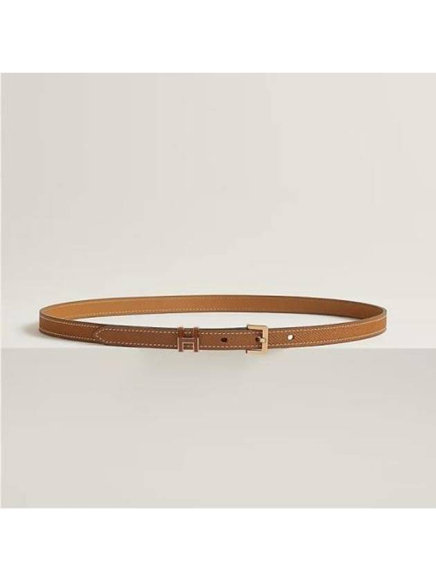 Women's Pop H 15 Leather Belt Gold Brown