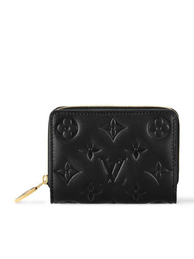 Women's Lou Monogram Lambskin Coin Purse Black