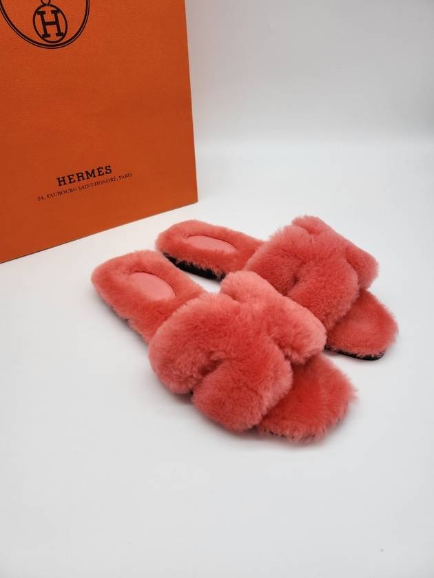 Women's Oran Fur Sandals Rose