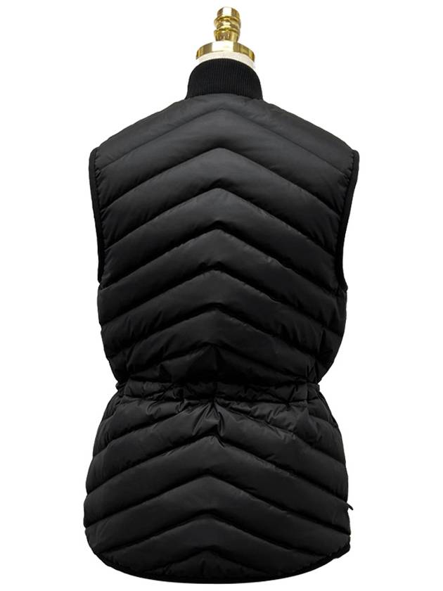 Women's Long Quilted Vest Noir