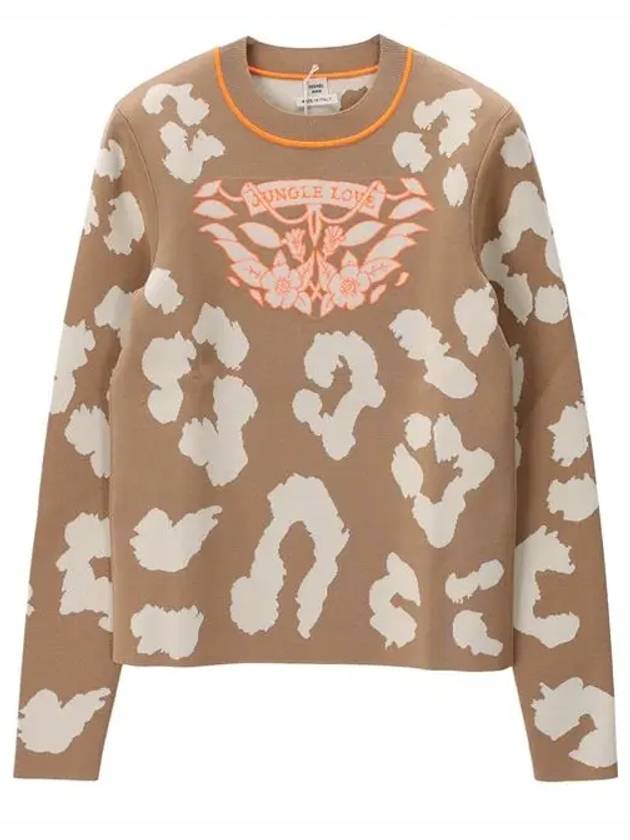 Women's Jungle Love Fluo Knit Top Beige