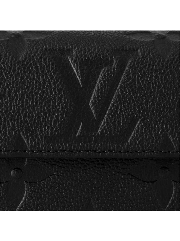 Women's Ivy Monogram Empreinte Chain Long Wallet Black