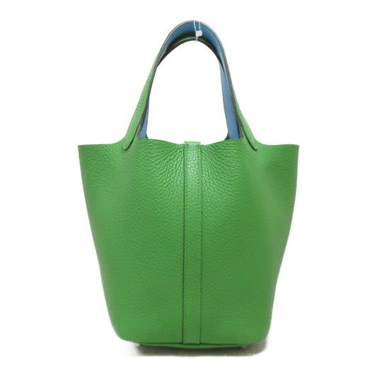 Hermes Picotin Lock Pm Tote Bag Green Clemence