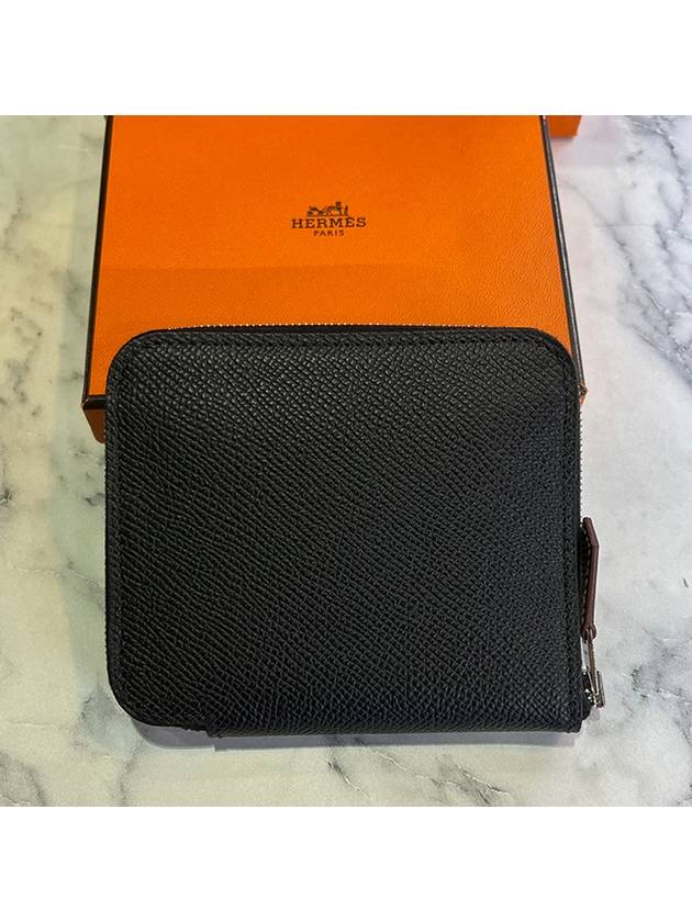 Appsong Silkin Zipper Compact Medium Wallet Black